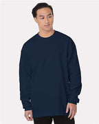 Bayside Men's USA-Made Heavyweight Waffle Knit Thermal - Navy