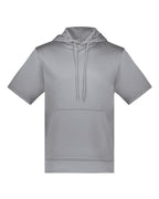 Augusta Sportswear Unisex Fleece Short Sleeve Hooded Pullover - Athletic Grey