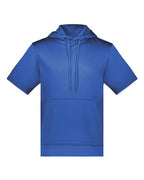 Augusta Sportswear Unisex Fleece Short Sleeve Hooded Pullover - Royal