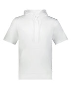 Augusta Sportswear Unisex Fleece Short Sleeve Hooded Pullover - White