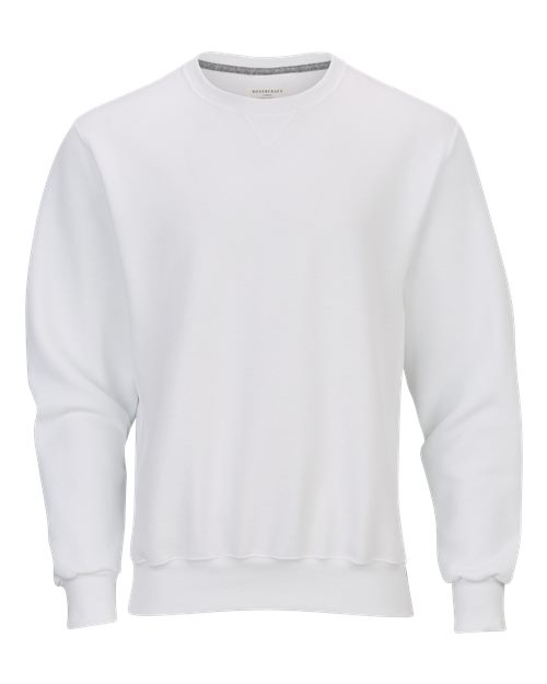 Boxercraft Men's Fleece Crewneck Sweatshirt (Part 2 of 2) - White