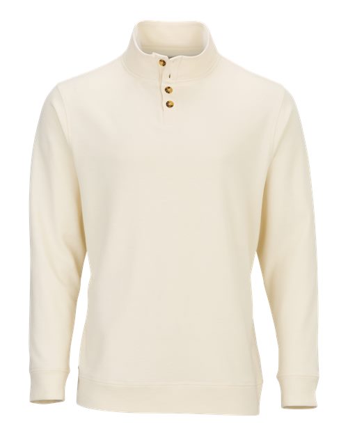 Boxercraft Men's French Terry Button Pullover - Natural
