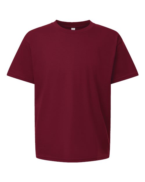 American Apparel Youth Fine Jersey Tee - Cranberry