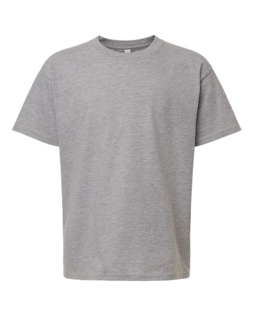 American Apparel Youth Fine Jersey Tee - Heather Grey