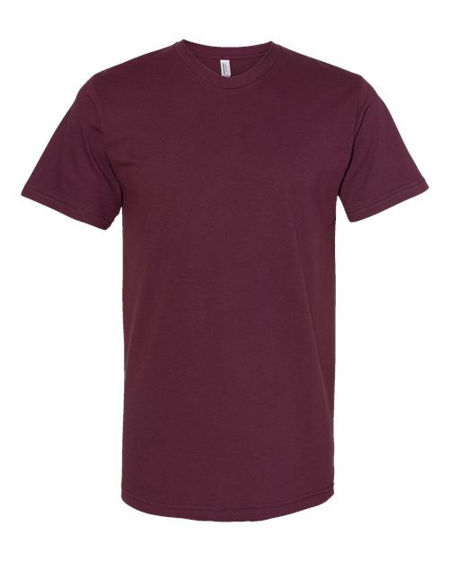 American Apparel Unisex Fine Jersey Tee (Part 1 of 3) - Burgundy