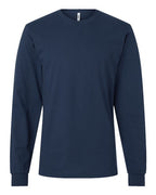 American Apparel Unisex Fine Jersey Long Sleeve Tee - Sea Blue