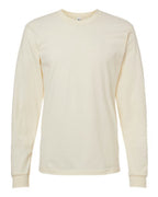 American Apparel Unisex Fine Jersey Long Sleeve Tee - Cream