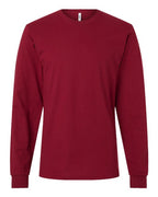 American Apparel Unisex Fine Jersey Long Sleeve Tee - Cranberry
