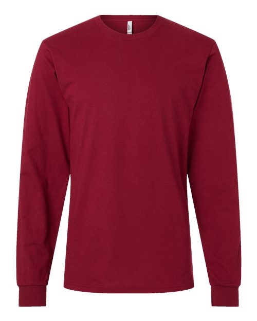 American Apparel Unisex Fine Jersey Long Sleeve Tee - Cranberry