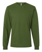 American Apparel Unisex Fine Jersey Long Sleeve Tee - Olive