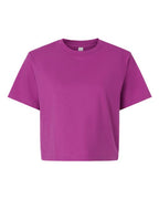 American Apparel Women's Fine Jersey Mid-Length Boxy Tee - Super Pink