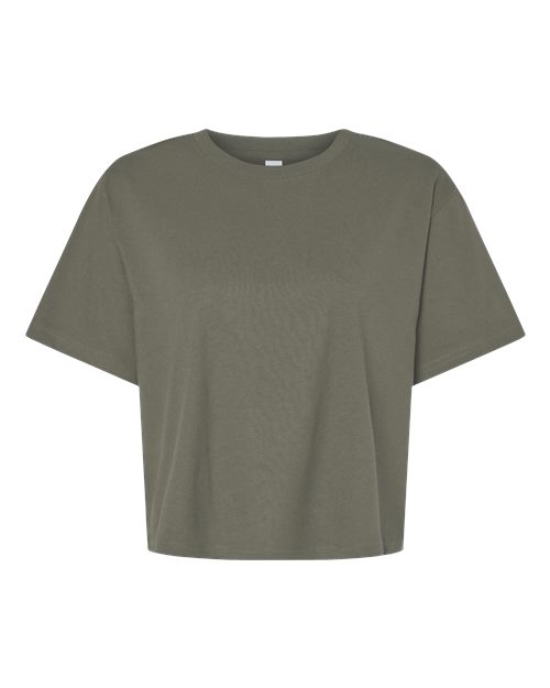 American Apparel Women's Fine Jersey Mid-Length Boxy Tee - Lieutenant