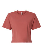 American Apparel Women's Fine Jersey Mid-Length Boxy Tee - Canyon