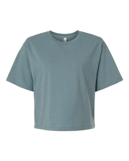 American Apparel Women's Fine Jersey Mid-Length Boxy Tee - Arctic