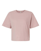 American Apparel Women's Fine Jersey Mid-Length Boxy Tee - Blush