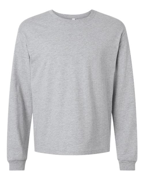 BELLA + CANVAS 6 oz. Heavyweight Long Sleeve Tee - Athletic Heather
