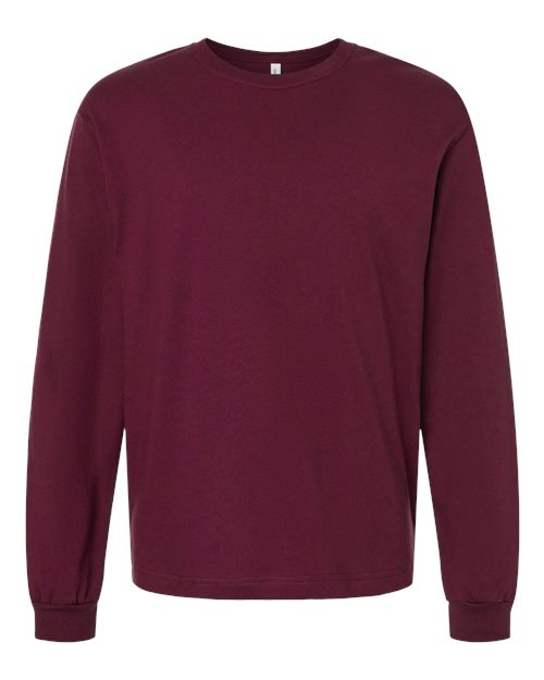 BELLA + CANVAS 6 oz. Heavyweight Long Sleeve Tee - Maroon