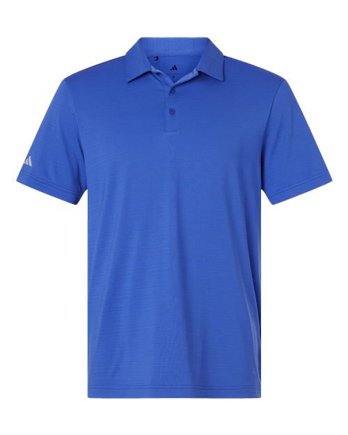 Adidas Men's Textured Stripe Polo - Bright Royal