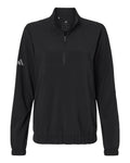 Adidas Women's Stretch Woven Half-Zip Pullover - Black