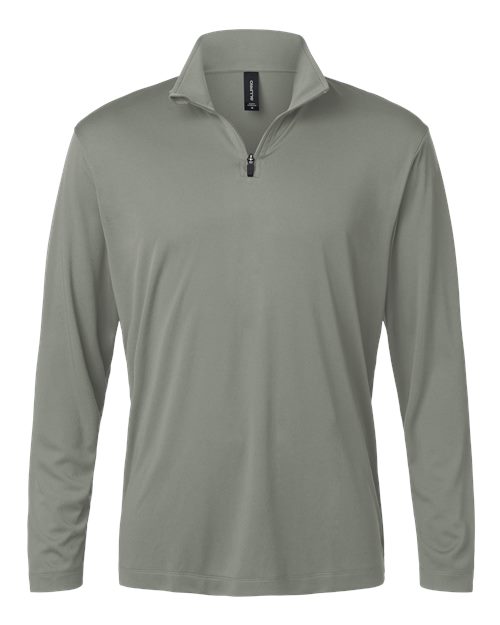 AllPro Men's Pro-Lock Performance Quarter-Zip Pullover (Part 1 of 2) - Greystone