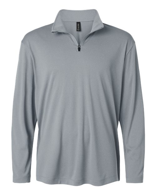 AllPro Men's Pro-Lock Performance Quarter-Zip Pullover (Part 1 of 2) - Heather Steel