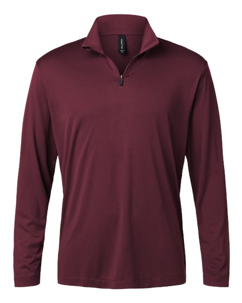 AllPro Men's Pro-Lock Performance Quarter-Zip Pullover (Part 1 of 2) - Maroon