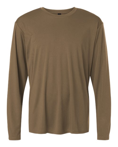 AllPro Unisex Pro-Lock Performance Long Sleeve T-Shirt (Part 1 of 3) - Cigar