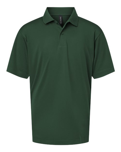 AllPro Youth Pro-Lock Performance Polo - Forest Green