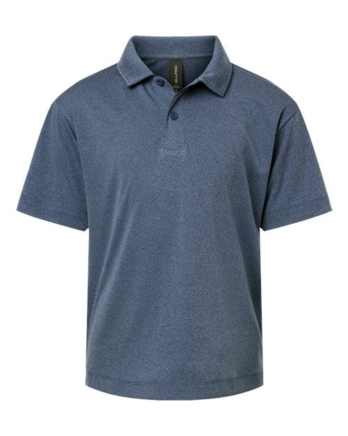 AllPro Youth Pro-Lock Performance Polo - Heather Navy