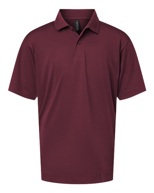 AllPro Youth Pro-Lock Performance Polo - Maroon