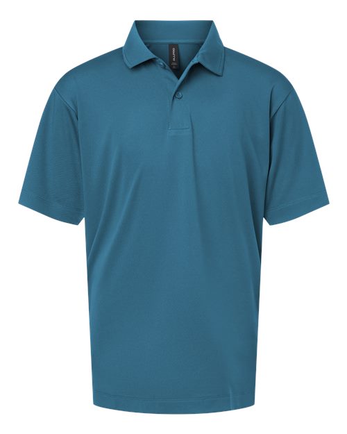 AllPro Youth Pro-Lock Performance Polo - Pacific Blue