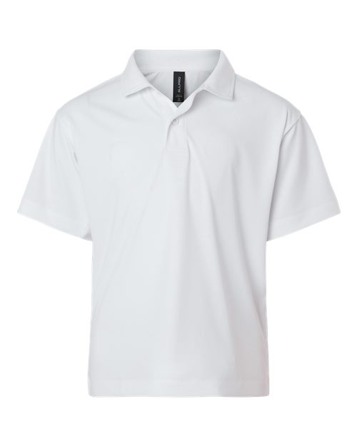 AllPro Youth Pro-Lock Performance Polo - White