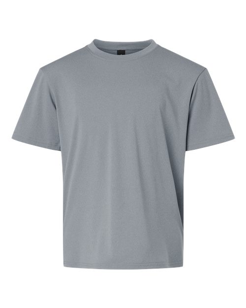 AllPro Youth Pro-Lock Performance T-Shirt (Part 1 of 2) - Heather Steel