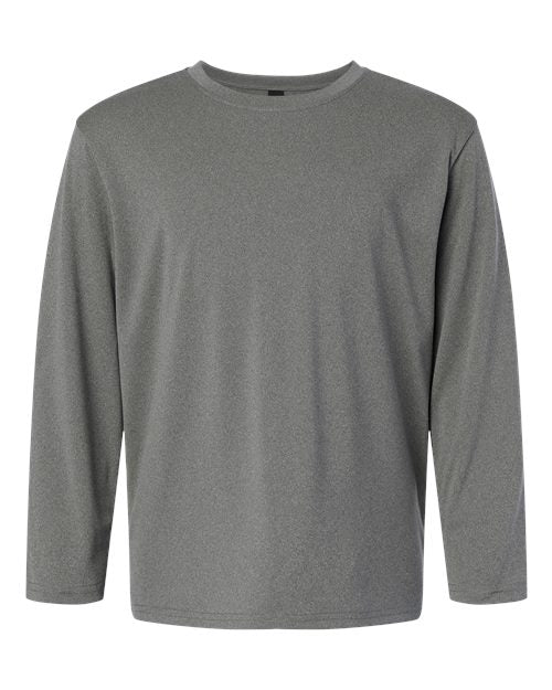 AllPro Youth Pro-Lock Performance Long Sleeve T-Shirt (Part 1 of 2) - Heather Granite