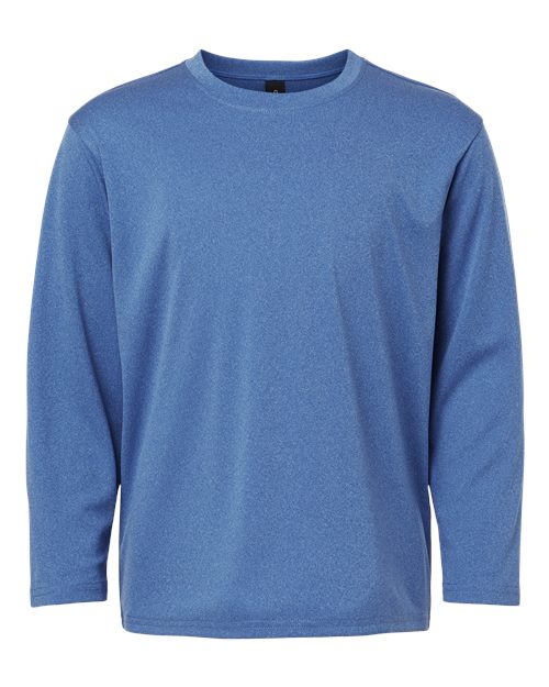 AllPro Youth Pro-Lock Performance Long Sleeve T-Shirt (Part 1 of 2) - Heather Royal