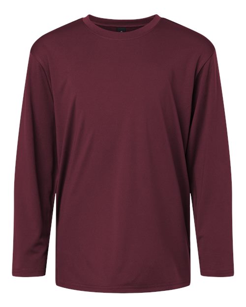 AllPro Youth Pro-Lock Performance Long Sleeve T-Shirt (Part 1 of 2) - Maroon
