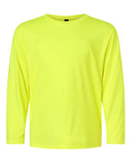 AllPro Youth Pro-Lock Performance Long Sleeve T-Shirt (Part 1 of 2) - Neon Yellow