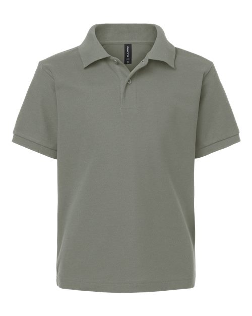 AllPro Youth Pique Polo - Greystone