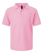 AllPro Youth Pique Polo - Light Pink