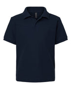 AllPro Youth Pique Polo - Navy