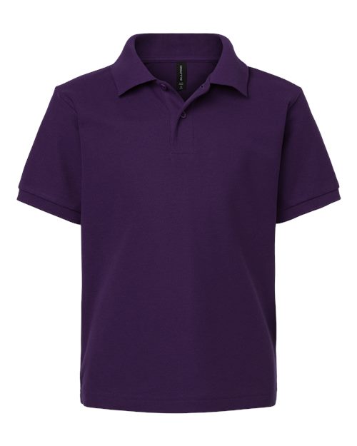 AllPro Youth Pique Polo - Purple