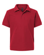 AllPro Youth Pique Polo - Red