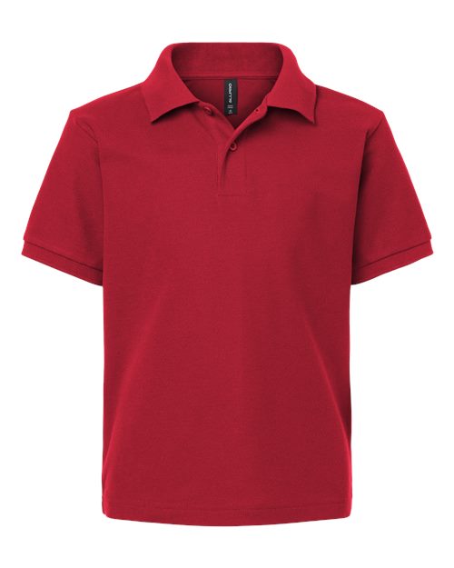 AllPro Youth Pique Polo - Red
