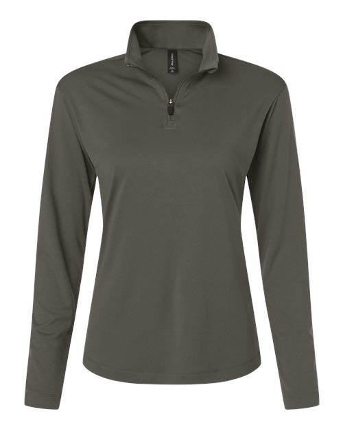 AllPro Women's Pro-Lock Performance Quarter-Zip Pullover (Part 1 of 2) - Charcoal