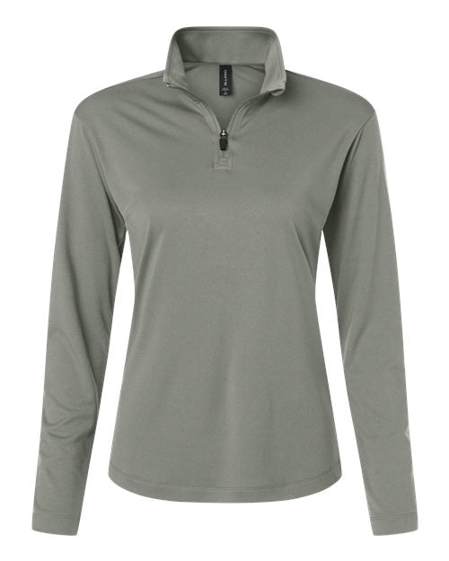 AllPro Women's Pro-Lock Performance Quarter-Zip Pullover (Part 1 of 2) - Greystone