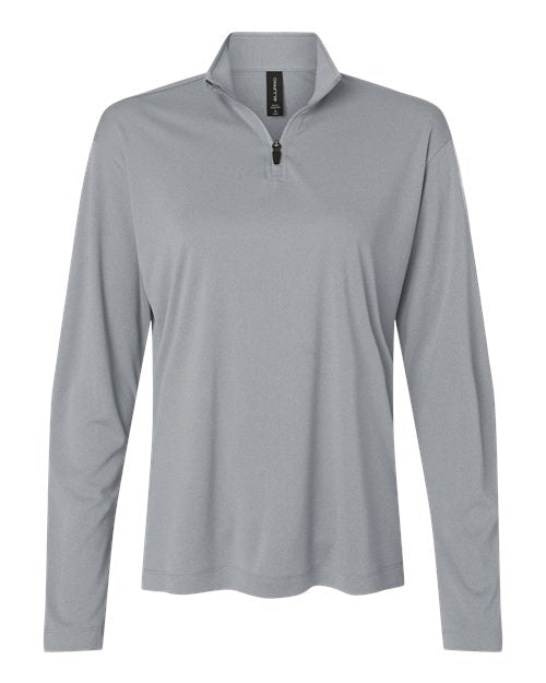 AllPro Women's Pro-Lock Performance Quarter-Zip Pullover (Part 1 of 2) - Heather Steel