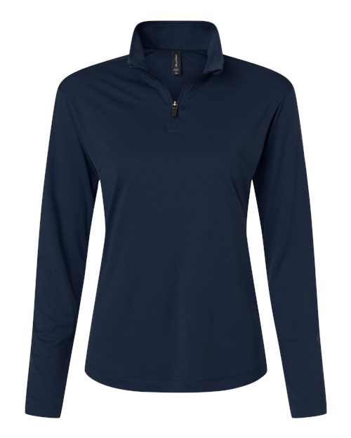 AllPro Women's Pro-Lock Performance Quarter-Zip Pullover (Part 1 of 2) - Navy