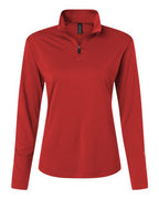 AllPro Women's Pro-Lock Performance Quarter-Zip Pullover (Part 1 of 2) - Red