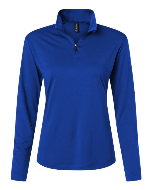 AllPro Women's Pro-Lock Performance Quarter-Zip Pullover (Part 1 of 2) - Royal