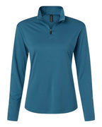 AllPro Women's Pro-Lock Performance Quarter-Zip Pullover (Part 1 of 2) - Pacific Blue